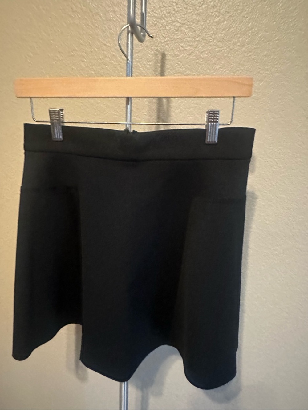 Topshop Black Flared Mini Skirt